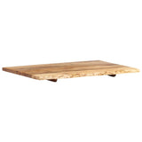 NNEVL Bathroom Vanity Top Solid Acacia Wood 80x55x2.5 cm