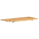 NNEVL Bathroom Vanity Top Solid Acacia Wood 118x55x2.5 cm