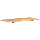 NNEVL Bathroom Vanity Top Solid Acacia Wood 118x55x2.5 cm