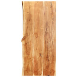 NNEVL Bathroom Vanity Top Solid Acacia Wood 118x55x3.8 cm