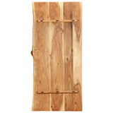NNEVL Bathroom Vanity Top Solid Acacia Wood 118x55x3.8 cm
