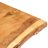 NNEVL Bathroom Vanity Top Solid Acacia Wood 118x55x3.8 cm