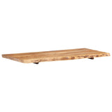 NNEVL Bathroom Vanity Top Solid Acacia Wood 118x55x3.8 cm