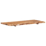 NNEVL Bathroom Vanity Top Solid Acacia Wood 118x55x3.8 cm