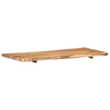 NNEVL Bathroom Vanity Top Solid Acacia Wood 118x55x3.8 cm
