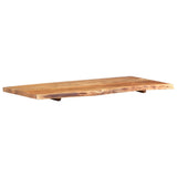 NNEVL Bathroom Vanity Top Solid Acacia Wood 118x55x3.8 cm