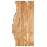 NNEVL Bathroom Vanity Top Solid Acacia Wood 140x55x2.5 cm