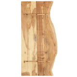 NNEVL Bathroom Vanity Top Solid Acacia Wood 140x55x2.5 cm