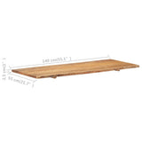 NNEVL Bathroom Vanity Top Solid Acacia Wood 140x55x2.5 cm