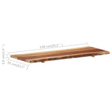 NNEVL Bathroom Vanity Top Solid Acacia Wood 140x55x3.8 cm