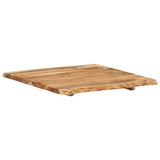 NNEVL Table Top Solid Acacia Wood 58x(50-60)x2.5 cm