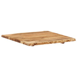 NNEVL Table Top Solid Acacia Wood 58x(50-60)x2.5 cm