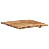 NNEVL Table Top Solid Acacia Wood 58x(50-60)x2.5 cm