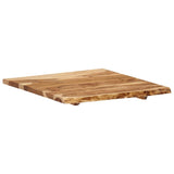 NNEVL Table Top Solid Acacia Wood 58x(50-60)x2.5 cm