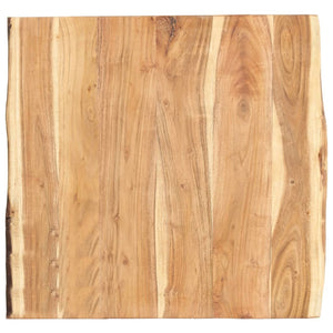 NNEVL Table Top Solid Acacia Wood 58x(50-60)x3.8 cm