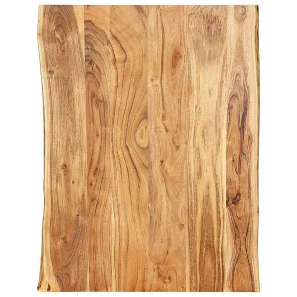 NNEVL Table Top Solid Acacia Wood 80x(50-60)x2.5 cm