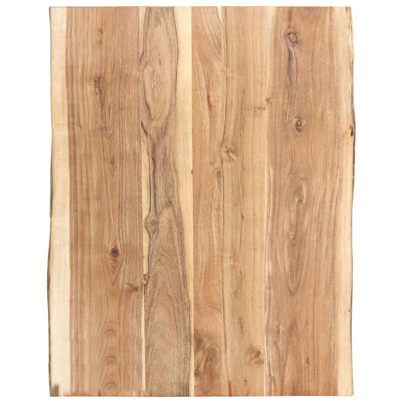 NNEVL Table Top Solid Acacia Wood 80x(50-60)x3.8 cm