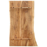 NNEVL Table Top Solid Acacia Wood 100x(50-60)x2.5 cm