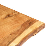NNEVL Table Top Solid Acacia Wood 100x(50-60)x2.5 cm