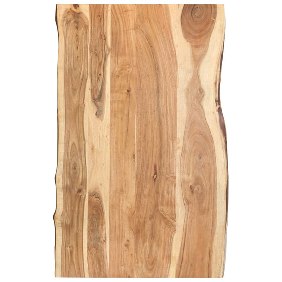 NNEVL Table Top Solid Acacia Wood 100x(50-60)x3.8 cm