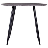 NNEVL Dining Table Concrete and Black 90x73.5 cm MDF