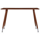 NNEVL Dining Table Brown 120x60x74 cm MDF