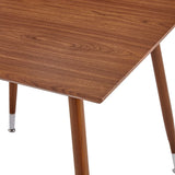 NNEVL Dining Table Brown 80.5x80.5x73 cm MDF