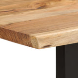 NNEVL Dining Table 180x90x76 cm Solid Acacia Wood