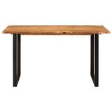 NNEVL Dining Table 140x70x76 cm Solid Acacia Wood