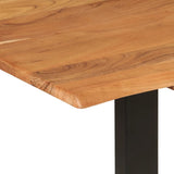 NNEVL Dining Table 140x70x76 cm Solid Acacia Wood