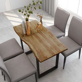 NNEVL Dining Table 118x58x76 cm Solid Acacia Wood