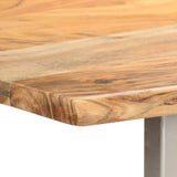 NNEVL Dining Table 180x90x76 cm Solid Acacia Wood