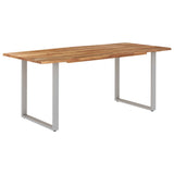 NNEVL Dining Table 180x90x76 cm Solid Acacia Wood