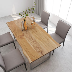 NNEVL Dining Table 180x90x76 cm Solid Acacia Wood