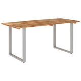 NNEVL Dining Table 160x80x76 cm Solid Acacia Wood