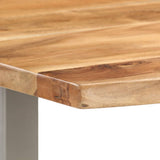 NNEVL Dining Table 118x58x76 cm Solid Acacia Wood
