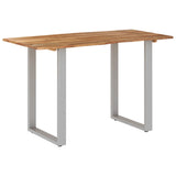 NNEVL Dining Table 118x58x76 cm Solid Acacia Wood