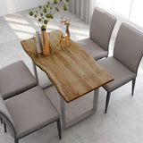 NNEVL Dining Table 118x58x76 cm Solid Acacia Wood