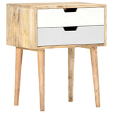 NNEVL Bedside Cabinet 47x35x59 cm Solid Wood Mango