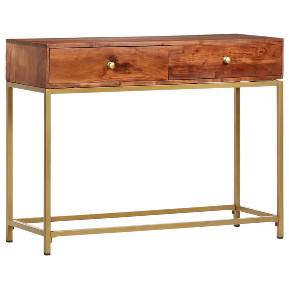 NNEVL Console Table 100x35x76 cm Solid Wood Acacia