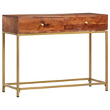 NNEVL Console Table 100x35x76 cm Solid Wood Acacia