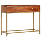 NNEVL Console Table 100x35x76 cm Solid Wood Acacia
