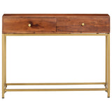 NNEVL Console Table 100x35x76 cm Solid Wood Acacia
