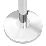 NNEVL Stanchion with Belt Airport Barrier Stainless Steel Silver