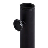 NNEVL Parasol Base 11 kg Dark Grey Steel and Cement