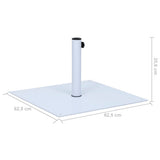 NNEVL Parasol Base White Steel Square 17 kg