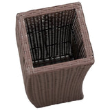NNEVL Garden Raised Beds 3 pcs Poly Rattan Brown