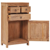 NNEVL Sideboard 50x30x90 cm Solid Teak Wood