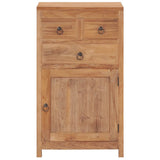 NNEVL Sideboard 50x30x90 cm Solid Teak Wood