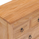 NNEVL Sideboard 50x30x90 cm Solid Teak Wood